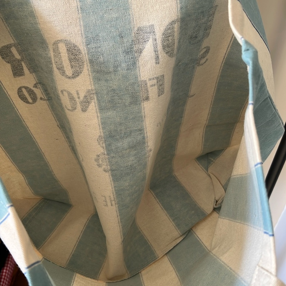 Sézane "Bonjour San Francisco” Striped Canvas Tote - Picture 3 of 4